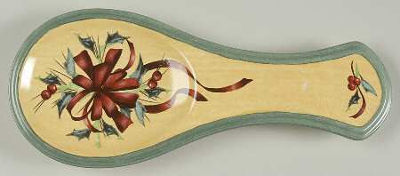 Winter Greetings Spoon Rest/Holder (Holds 1 Spoon)