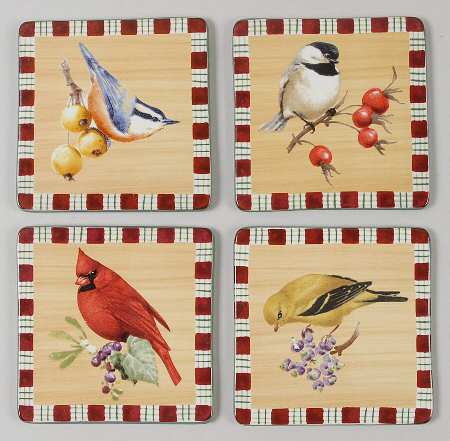 Winter Greetings Coaster - Set of 4 Motifs