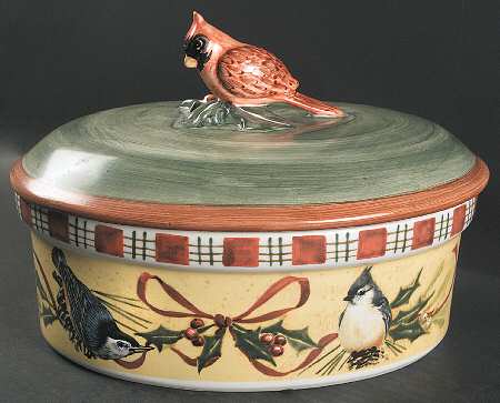 Winter Greetings 1.5 Quart Buffet Server & Lid