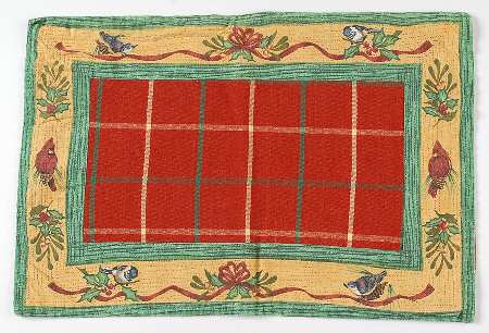 Winter Greetings Reversible Cloth Placemat