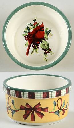 Winter Greetings Dip Bowl (for Dip and Spreader)