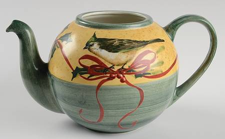 Winter Greetings Teapot No Lid