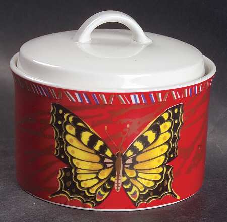 Maesto Red Sugar Bowl & Lid