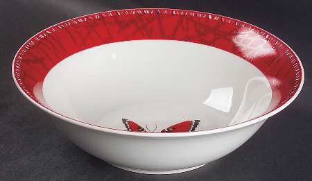 Maesto Red 9" Round Vegetable Bowl