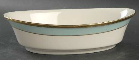 Aquamarine 10" Oval Vegetable Bowl