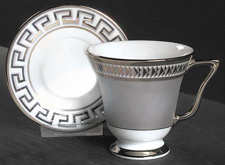 Millennia Footed Cup & Saucer Set