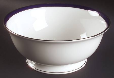 Federal Cobalt Platinum 8" Round Vegetable Bowl