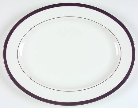 Federal Cobalt Platinum 16" Oval Serving Platter