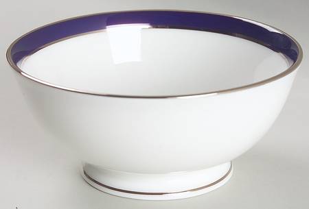 Federal Cobalt Platinum Fruit/Dessert (Sauce) Bowl