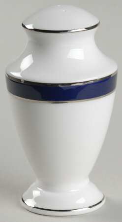 Federal Cobalt Platinum Pepper Shaker
