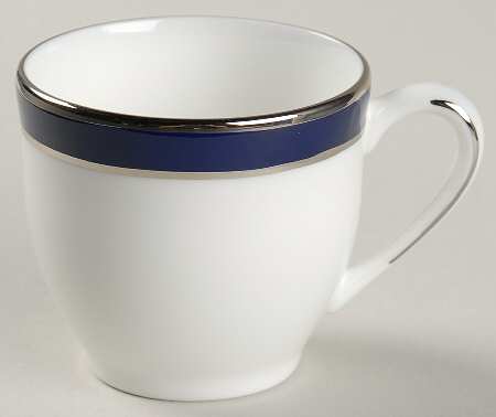 Federal Cobalt Platinum Flat Demitasse Cup
