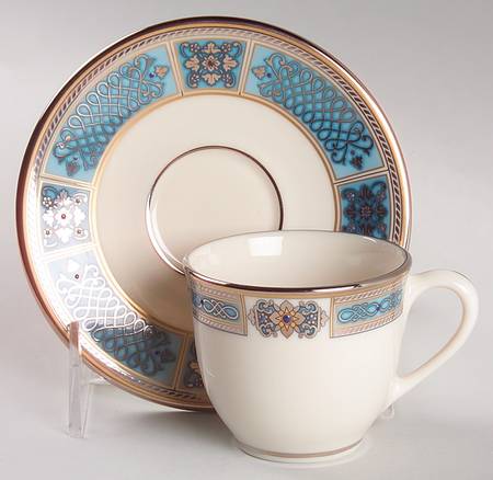 Jewels Sapphire Flat Demitasse Cup & Saucer Set