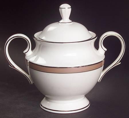 Onyx Frost Sugar Bowl & Lid