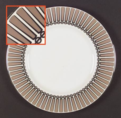 Onyx Frost Accent Luncheon Plate
