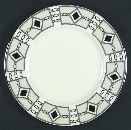 Prism Platinum Accent Luncheon Plate