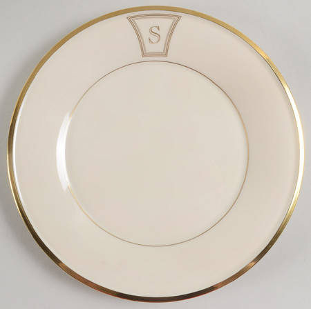 Eternal Tempo Monogram Luncheon Plate