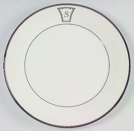 Solitaire Tempo Monogram Service Plate (Charger)