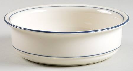 Poppies On Blue Botanical Soup/Cereal Bowl