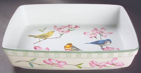Summer Greetings  13"  Rectangular Baker
