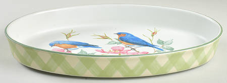 Summer Greetings  13'' oval baker