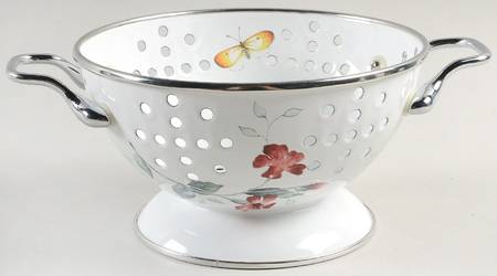 Butterfly Meadow Metal Colander