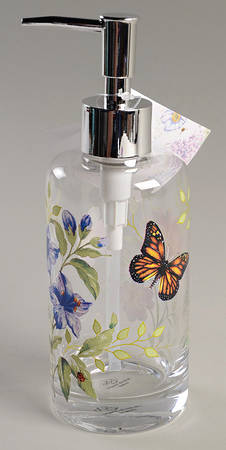 Butterfly Meadow Glassware Soap Dispenser
