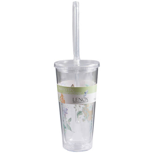 Butterfly Meadow Acrylic Tall Tumbler with Lid & Straw