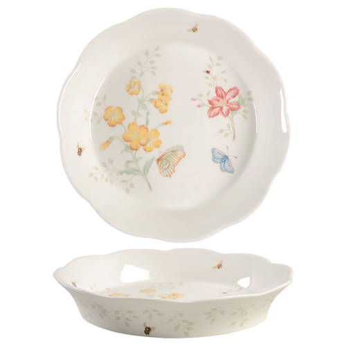 Butterfly Meadow Pie Serving Plate