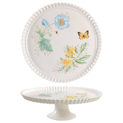 Butterfly Meadow Melamine Cake Stand