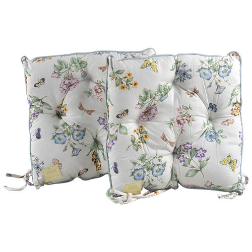 Butterfly Meadow Chair Pad/Cushion - Set of 2
