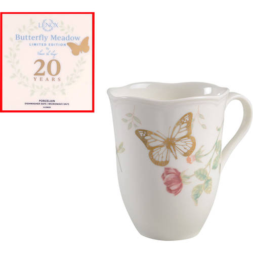 Butterfly Meadow Mug w/Gold Butterfly & 20th Anniversary Backstamp