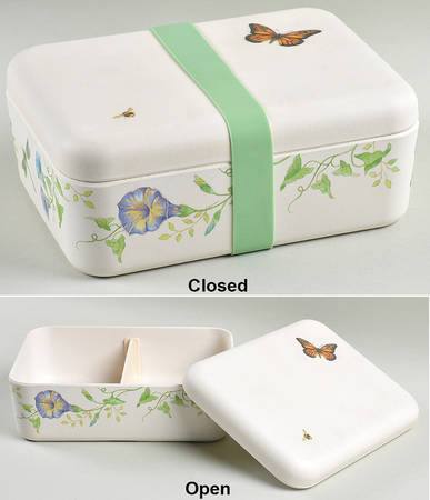 Butterfly Meadow Bamboo Bento/Lunch Box & Lid