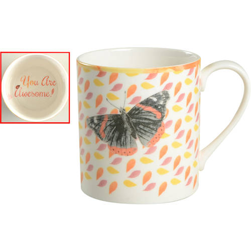 Butterfly Meadow Sentiment Mug