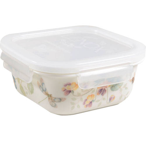 Butterfly Meadow 5" Square Food Storage Container & Plastic Lid