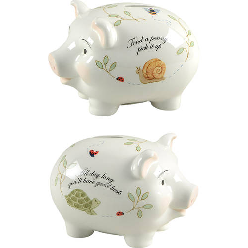 Butterfly Meadow Piggy Bank by Lenox