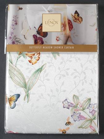 Butterfly Meadow 72" X 72" Cloth Shower Curtain