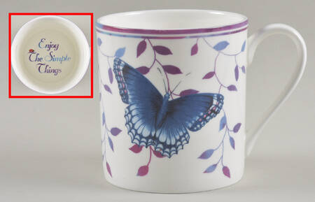 Butterfly Meadow Sentiment Mug