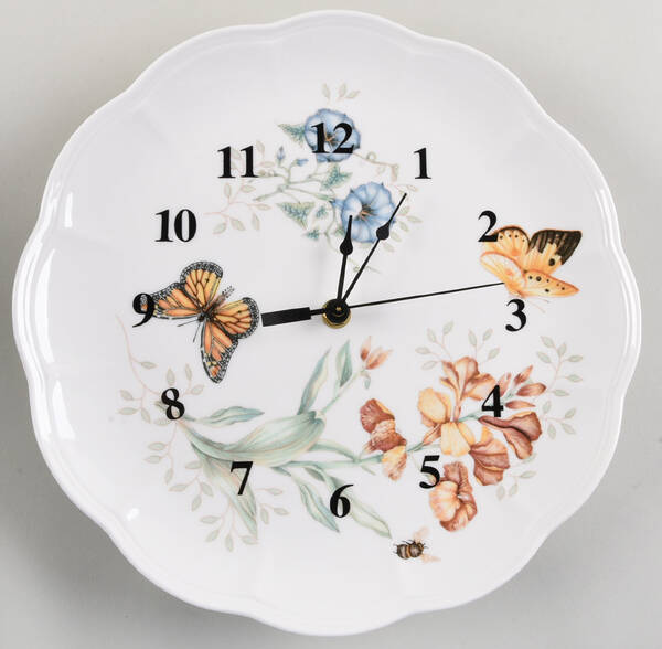 Butterfly Meadow 1-2" depth  Clock Plate HC