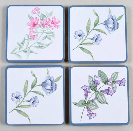 Butterfly Meadow Square Corkback Coaster - Set of 4