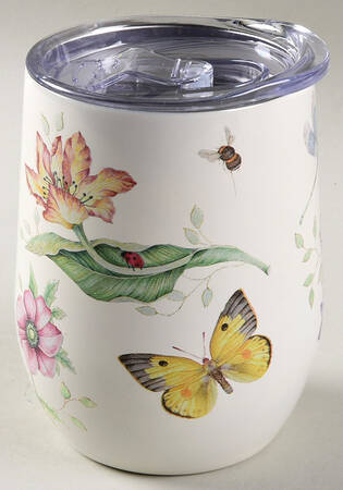 Butterfly Meadow Stemless Wine Tumbler & Lid
