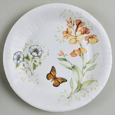 Butterfly Meadow Pack of 8 - Paper Dinner Plate