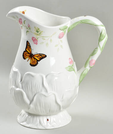 Butterfly Meadow Flower Shape Pitcher