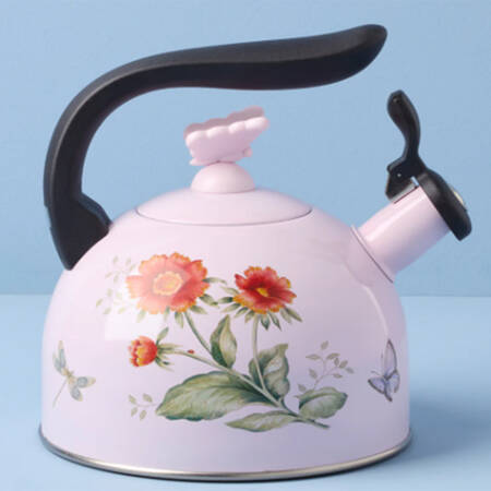 Butterfly Meadow Metal Whistler Kettle & Lid