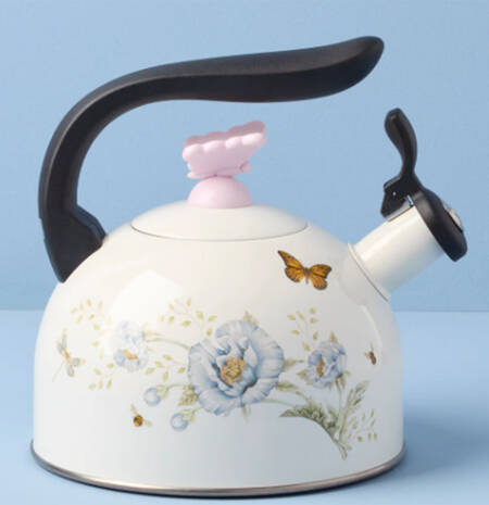 Butterfly Meadow Metal Whistler Kettle & Lid
