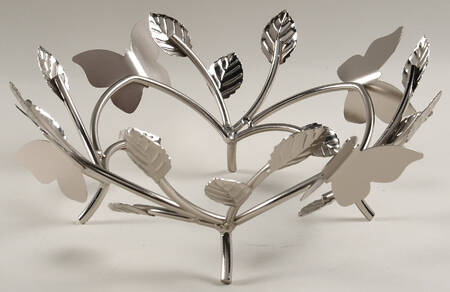 Butterfly Meadow Metal Stand for 25th Anniversary Bowl