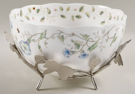 Butterfly Meadow 25th Anniversary Bowl & Metal Stand