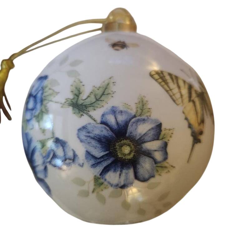 Butterfly Meadow Ball Ornament