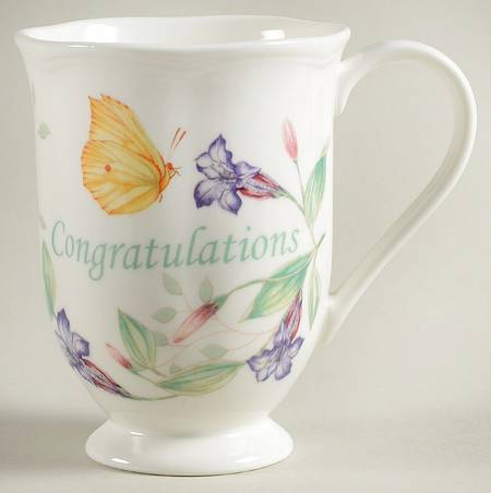 Butterfly Meadow Congratulations Mug