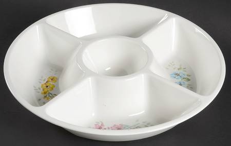 Butterfly Meadow 5 Part Round Melamine Divided Server