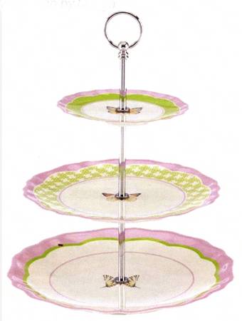 Butterfly Meadow Melamine 3 Tiered Serving Tray
